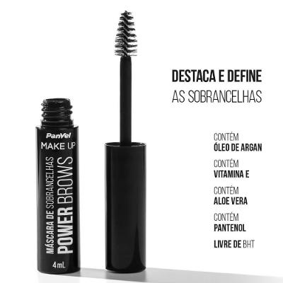 Máscara De Sobrancelhas Brow Power Cor Escuro Panvel Make Up 4g