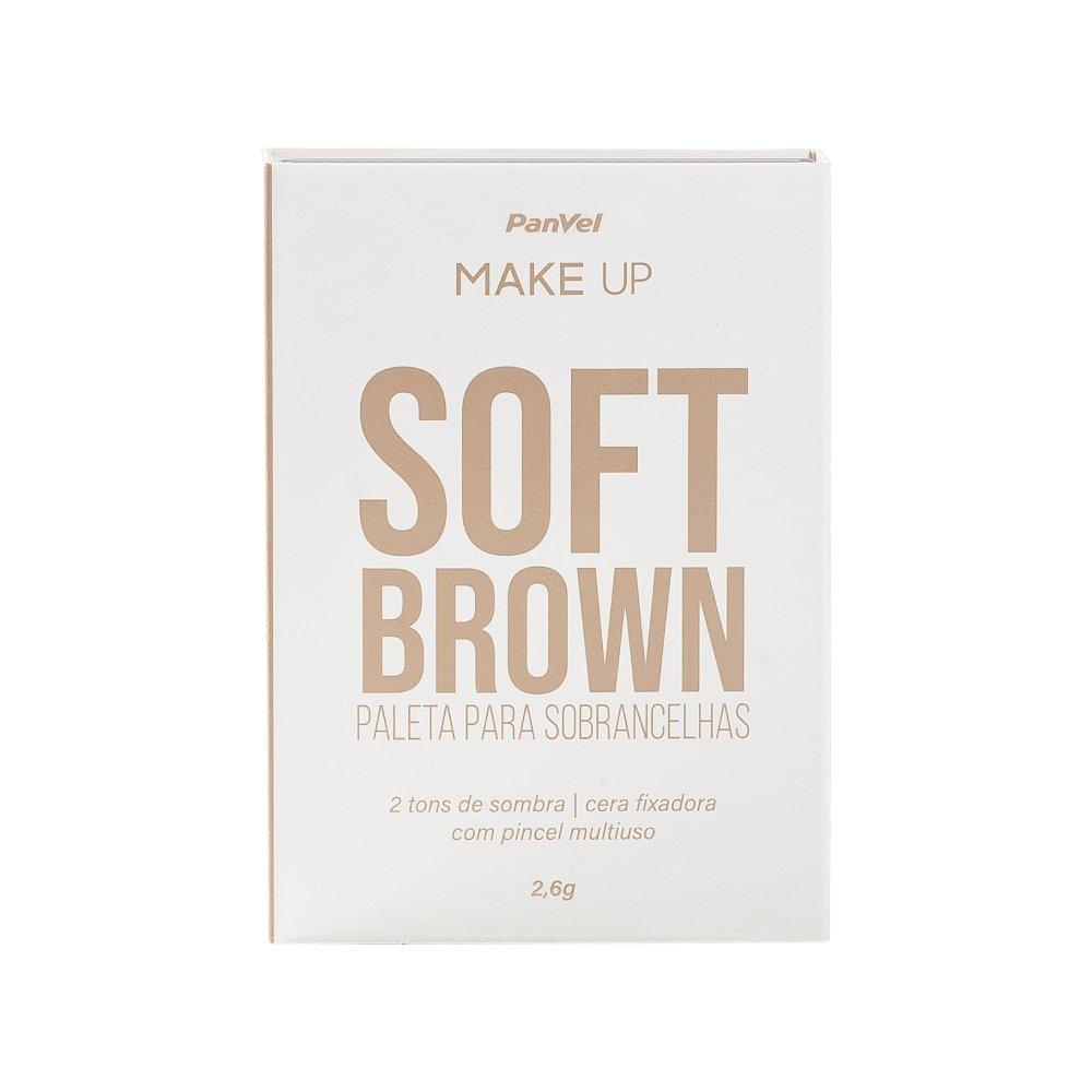 Paleta Para Sobrancelhas Soft Brown Panvel Make Up 2,6g - 1