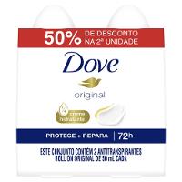 Kit Desodorante Roll-on Dove Original 2 Unidades 50ml Cada - 1