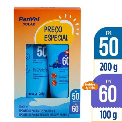 Kit Protetor Solar Fps50 200g + Kids Fps60 100g