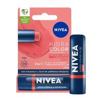 Hidratante Labial Nivea Hidra Color Coral Fps30 4,8g - 2