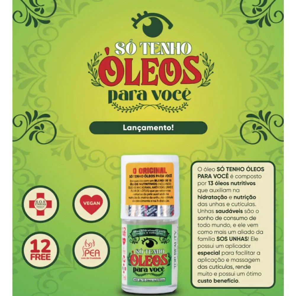 Oleo Fortalecedor De Unhas Top Beauty Sos Unhas Só Tenho Óleos Para Você 7ml - 3