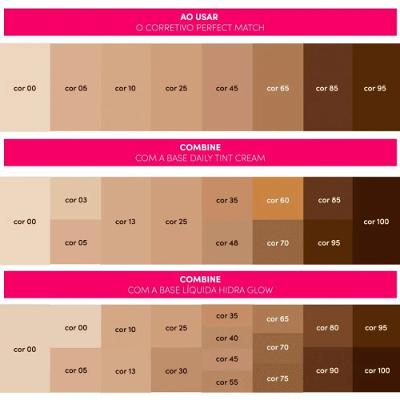 Corretivo Líquido Niina Secrets Perfect Match Cor 0 10ml