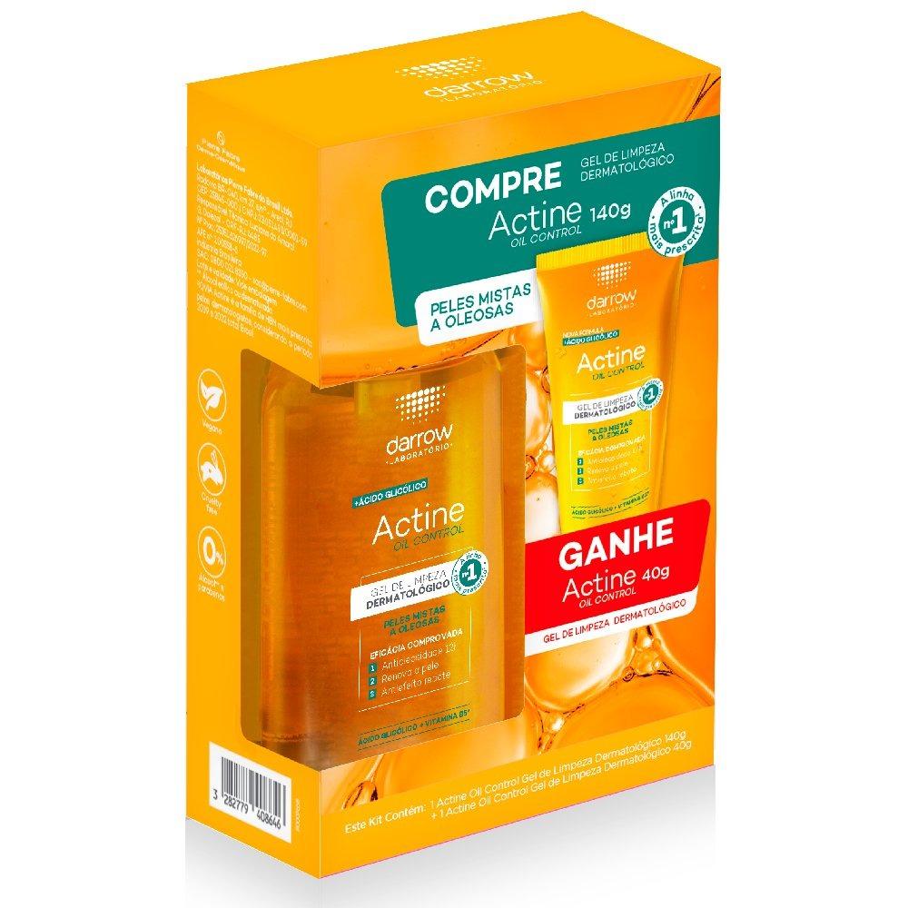 Kit Gel De Limpeza Facial Actine Oil Control 140g + 40g - 2