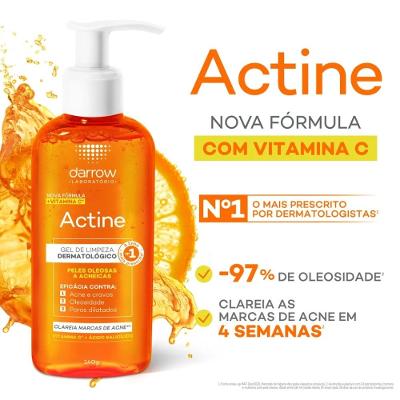 Gel De Limpeza Facial Actine Promocional 140g