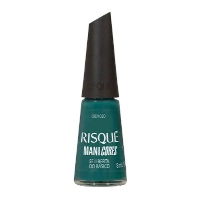 Esmalte Verde Escuro Risqué Manicores Se Liberta Do Básico Cremoso 8ml