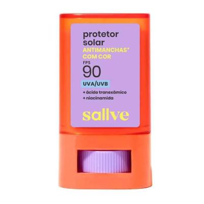 Protetor Solar Facial Stick Sallve 4 Fps 90 15g