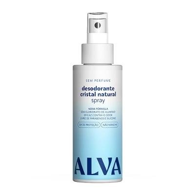 Desodorante Em Spray Alva Cristal Natural 120ml