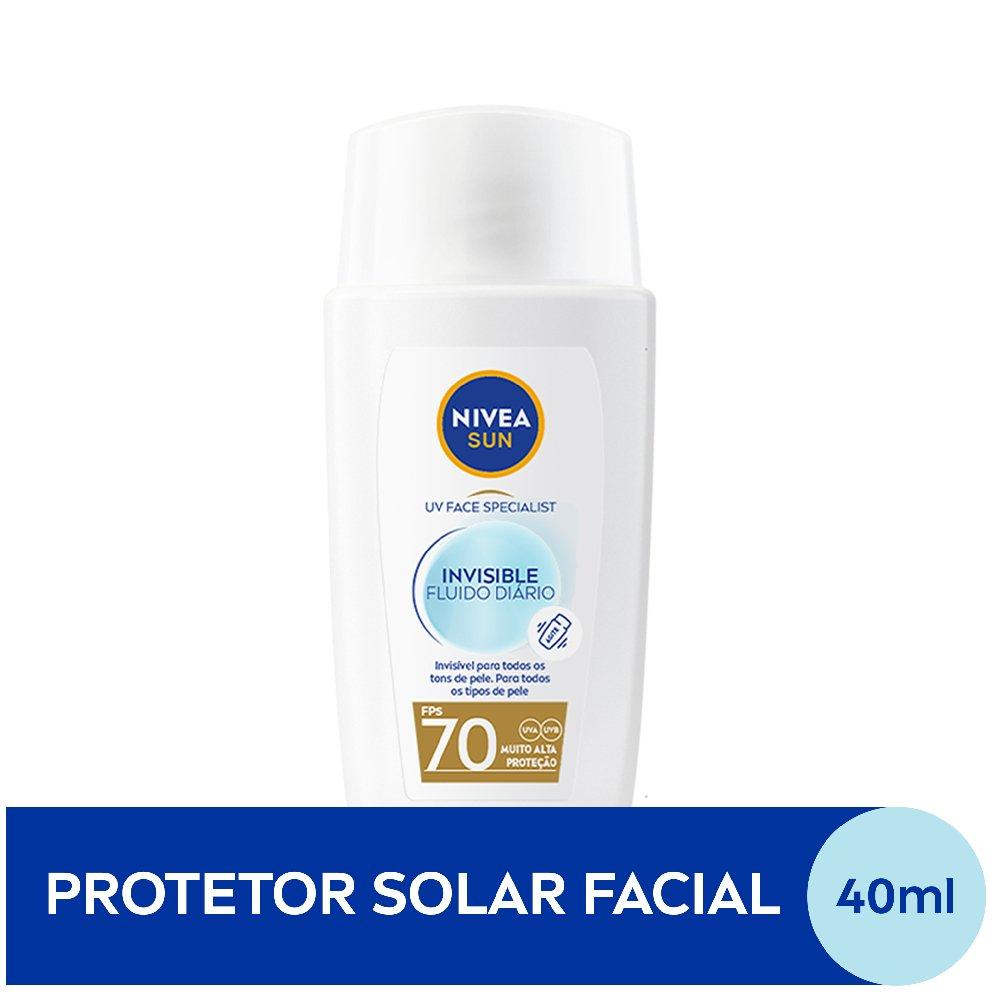 Protetor Solar Facial Nivea Sun Fluido Uv Face Specialist Invisible Fps70 40ml - 1