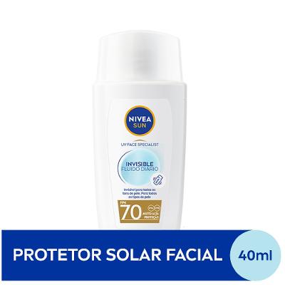 Protetor Solar Facial Nivea Sun Fluido Uv Face Specialist Invisible Fps70 40ml