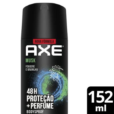 Desodorante Antitranspirante Aerosol Body Spray Axe Musk 152ml