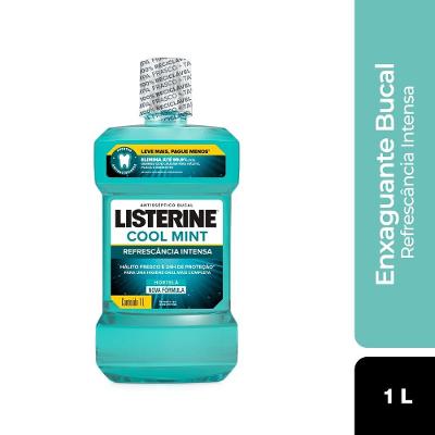 Enxaguante Bucal Listerine Cool Mint Refrescância Intensa 1l