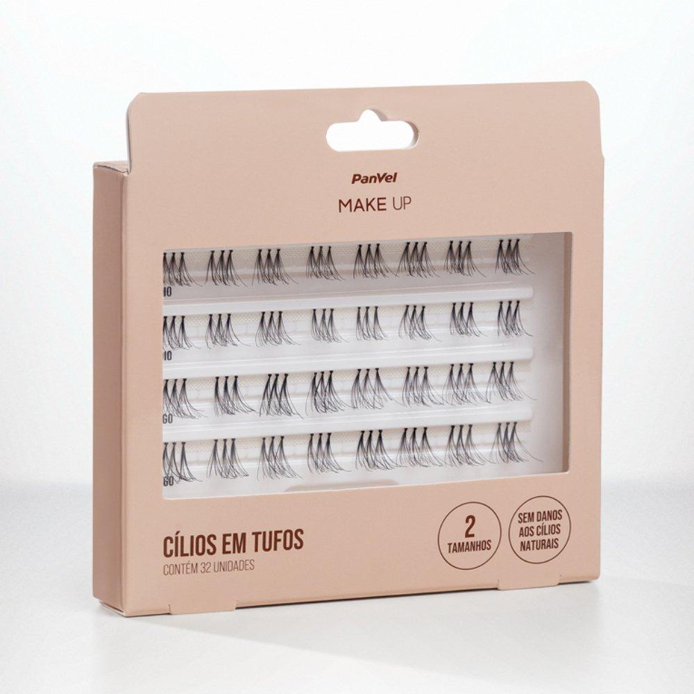 Conjunto De Cílios Postiços Em Tufo Panvel Make Up 32 Unidades - 2