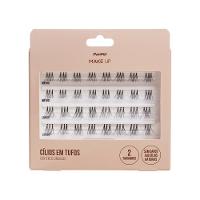 Conjunto De Cílios Postiços Em Tufo Panvel Make Up 32 Unidades - 1