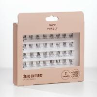 Conjunto De Cílios Postiços Em Tufo Panvel Make Up 32 Unidades - 2