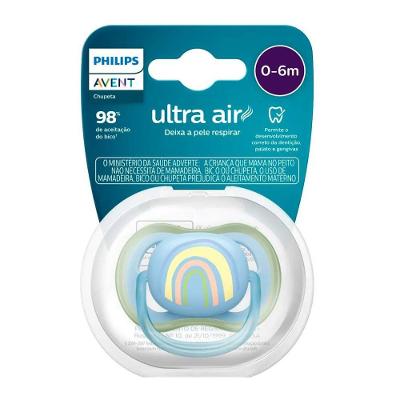 Chupeta Avent Ultra Air Azul 0-6m 1 Unidade