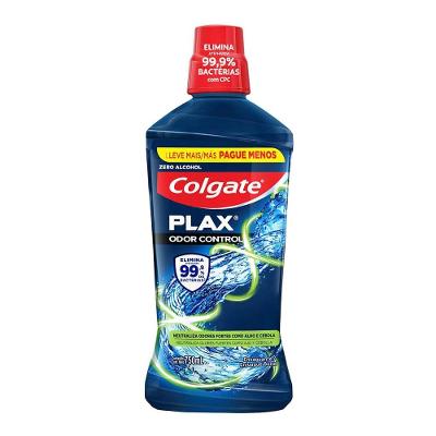 Enxaguante Bucal Colgate Plax Odor Control Zero Alcool 750ml