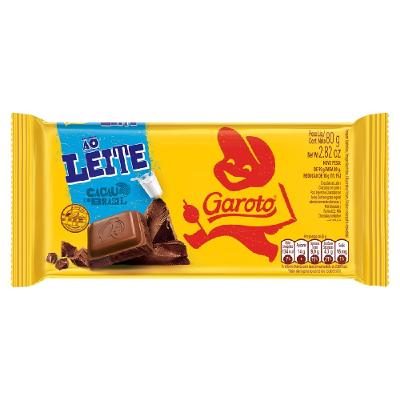 Chocolate Barra Garoto Ao Leite 80g