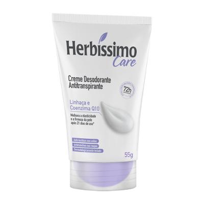 Desodorante Em Creme Herbíssimo Linhaça E Coenzima Q10 55g