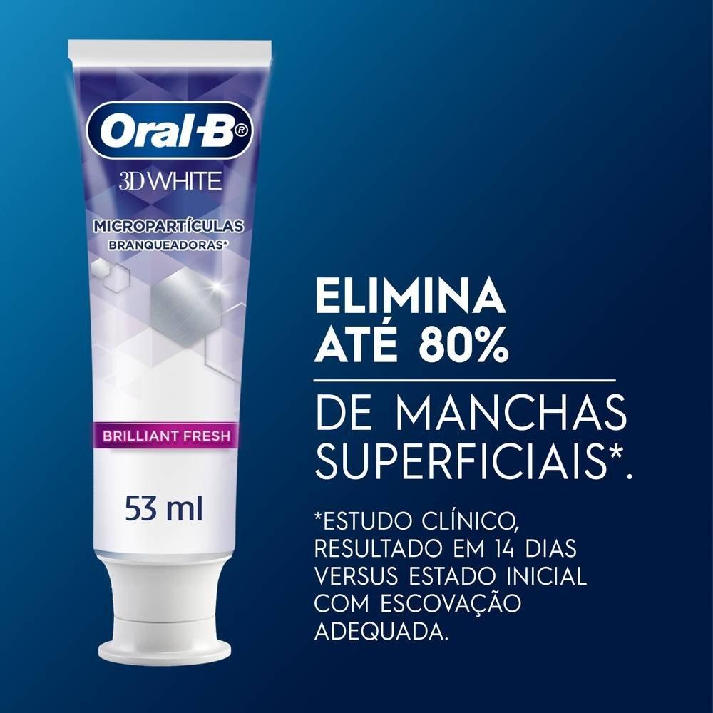 Kit Creme Dental Oral-b 3d White Brilliant Fresh 6 Unidades 70g Cada - 2