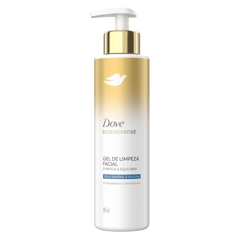 Gel De Limpeza Facial Dove Regenerative Pele Sensível E Oleosa 300ml - 1