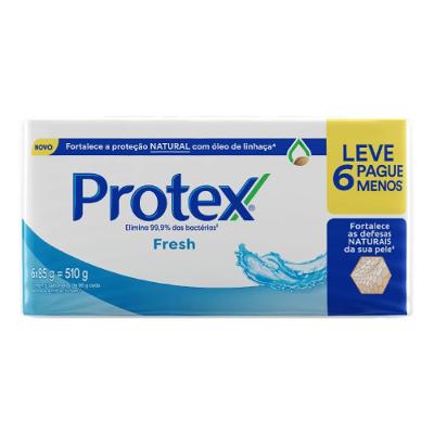 Kit Sabonete Em Barra Protex Fresh 6 Unidades De 85g
