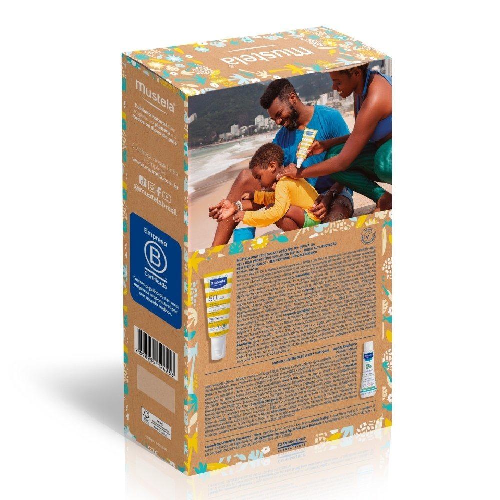Kit Mustela Verão Em Família Protetor Solar Fps 50 200ml + Hydra Bebê 100ml - 2