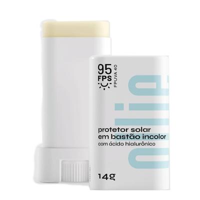 Protetor Solar Facial Em Bastão Ollie Incolor Fps95 14g