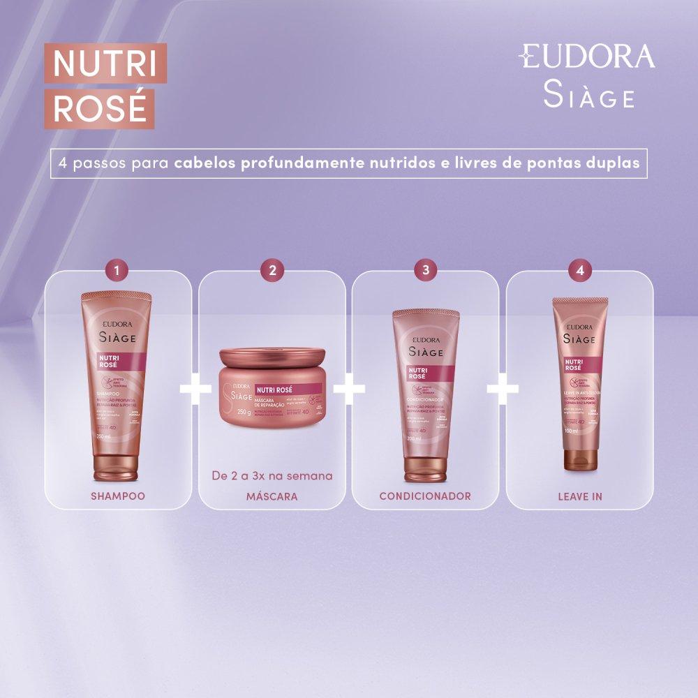Máscara De Tratamento Eudora Siàge Nutri Rose 250g - 4