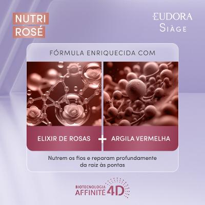Máscara De Tratamento Eudora Siàge Nutri Rose 250g