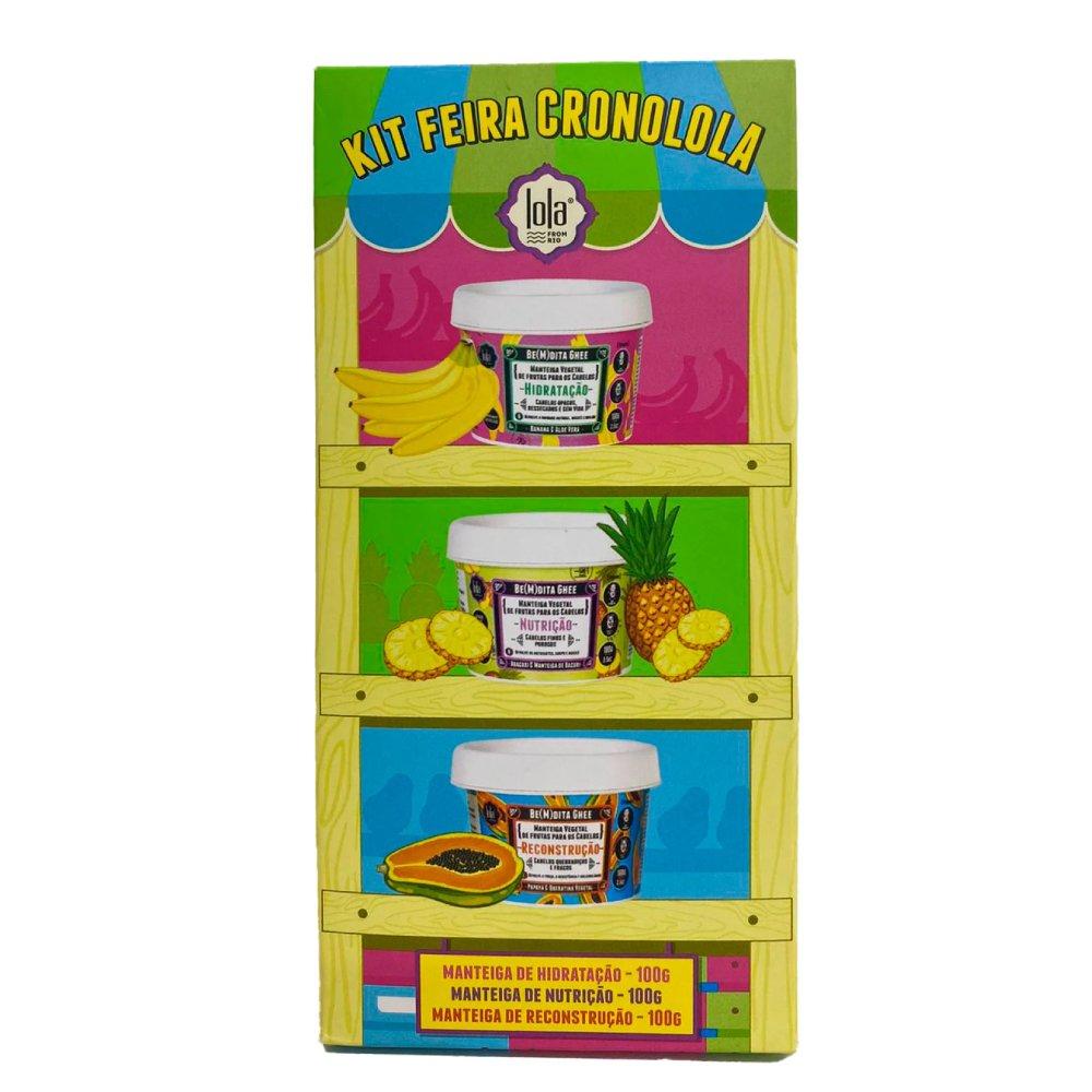 Kit Capilar Lola Feira Cronolola Máscara De Hidratação 100g + Reconstrução 100g + Nutrição 100g - 5