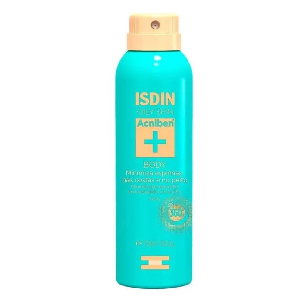 Kit Isdin Acniben Spray Corporal 150ml + Sabonete Facial Pele Oleosa 208g - 3