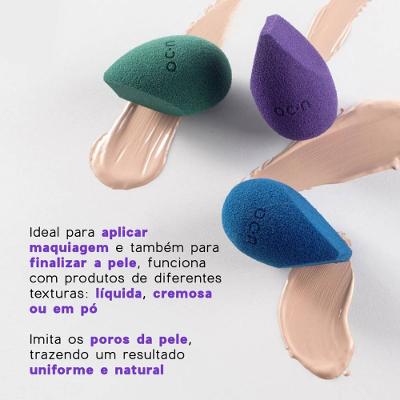 Esponja Para Maquiagem Océane Sister Blend Azul 1 Unidade