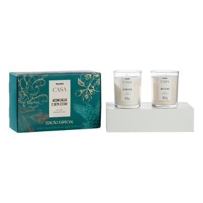 Kit Presente 2 Velas Em Vidro Panvel 60g Cada