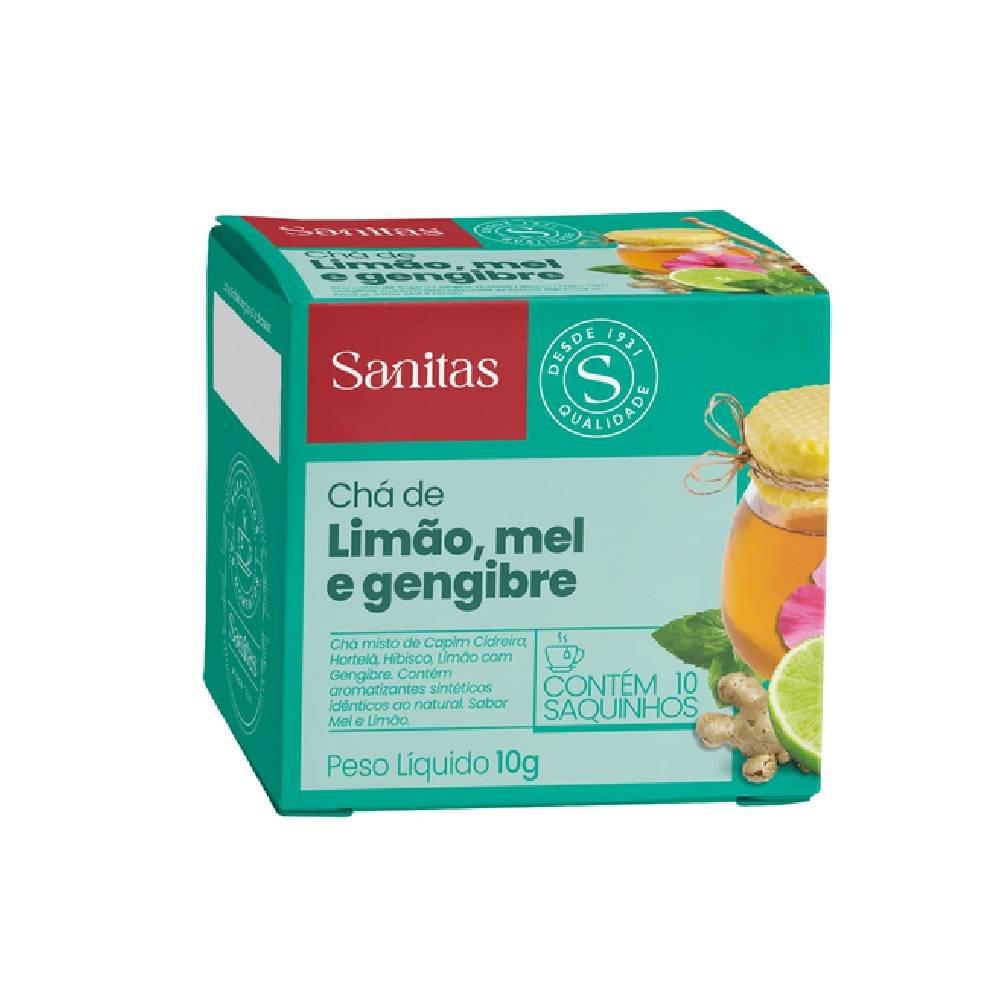 Chá Sanitas Limão, Mel E Gengibre 10g - 10 Saquinhos - 1