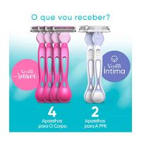 Kit Aparelho Depilatório Gillette Venus Sensitive 4 Unidades + Íntima 2 Unidades - 3