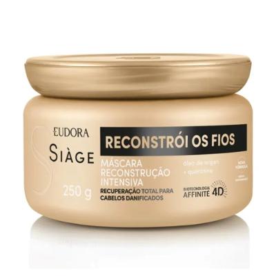 Máscara De Tratamento Eudora Siàge Reconstrói Os Fios 250g