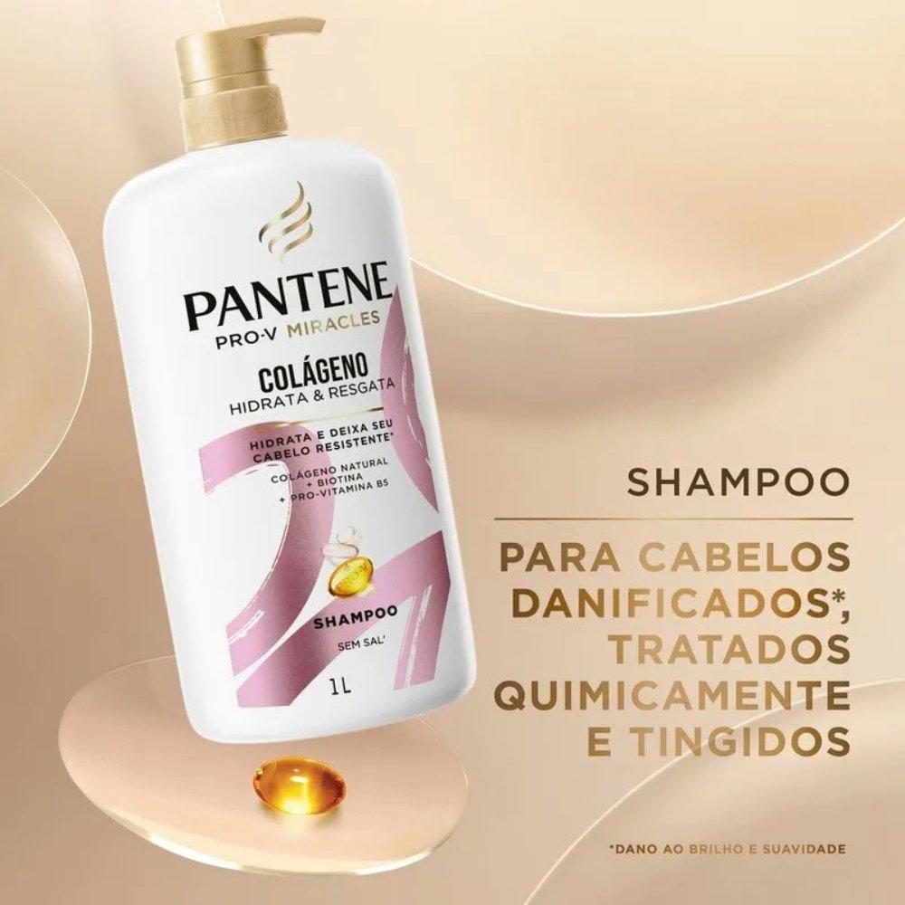 Shampoo Pantene Pro-v Miracles Colágeno Hidrata E Resgata 1l - 4