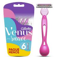 Aparelho Depilatório Gillette Venus Suave Leve 6 Unidades Pague 5 - 1