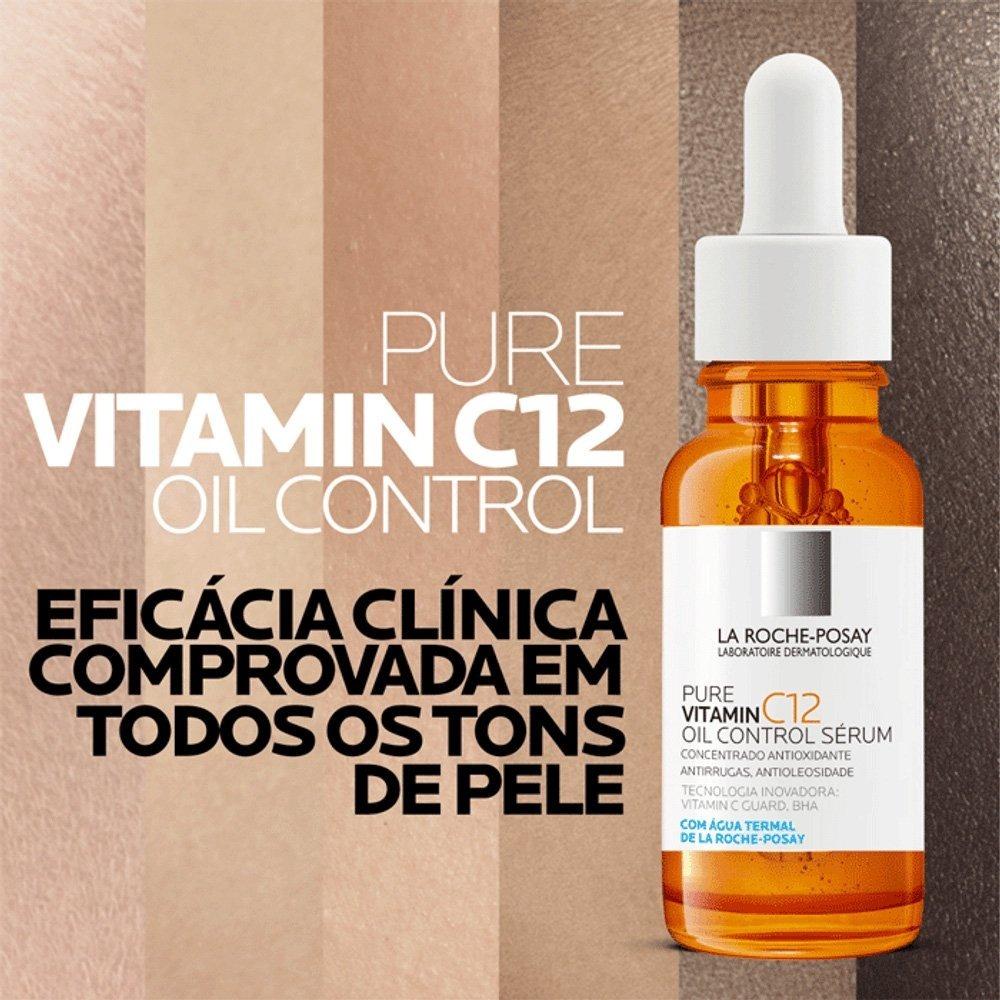 Serum Facial Antioxidante La Roche-posay Pure Vitamina C 12 Oil Control 15ml - 3