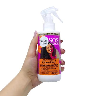 Creme Para Pentear Sos Cachos Antiporosidade Fluido Salon Line De Repente Pronta 300ml