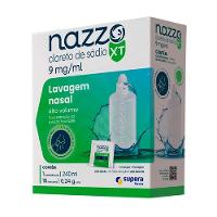 Nazzo Xt 0,9% Lavagem Nasal Alto Volume 15 Sachês + Frasco 240ml - 1