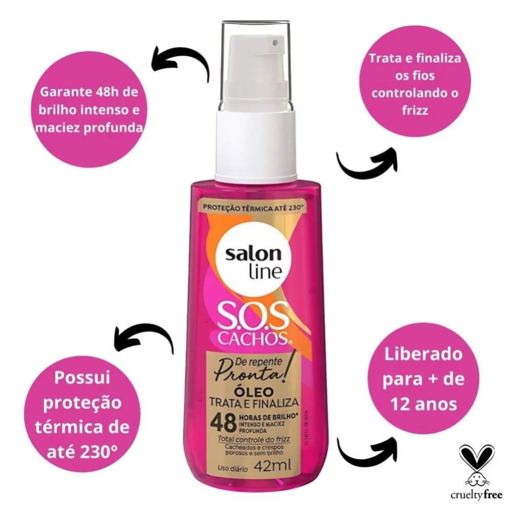 Oléo Capilar Sos Cachos Salon Line De Repente Pronta 42ml - 2