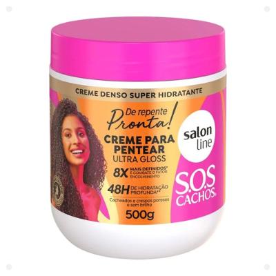 Creme Para Pentear Sos Cachos Ultra Gloss Salon Line De Repente Pronta 500g