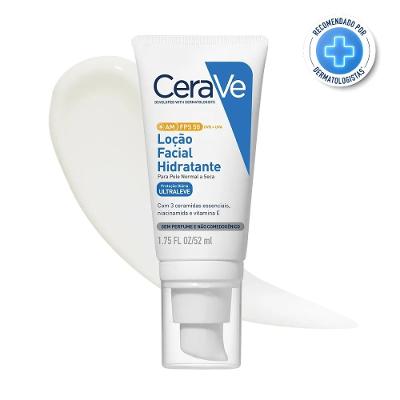 Loção Facial Hidratante Cerave Para Pele Normal A Seca Fps50 52ml