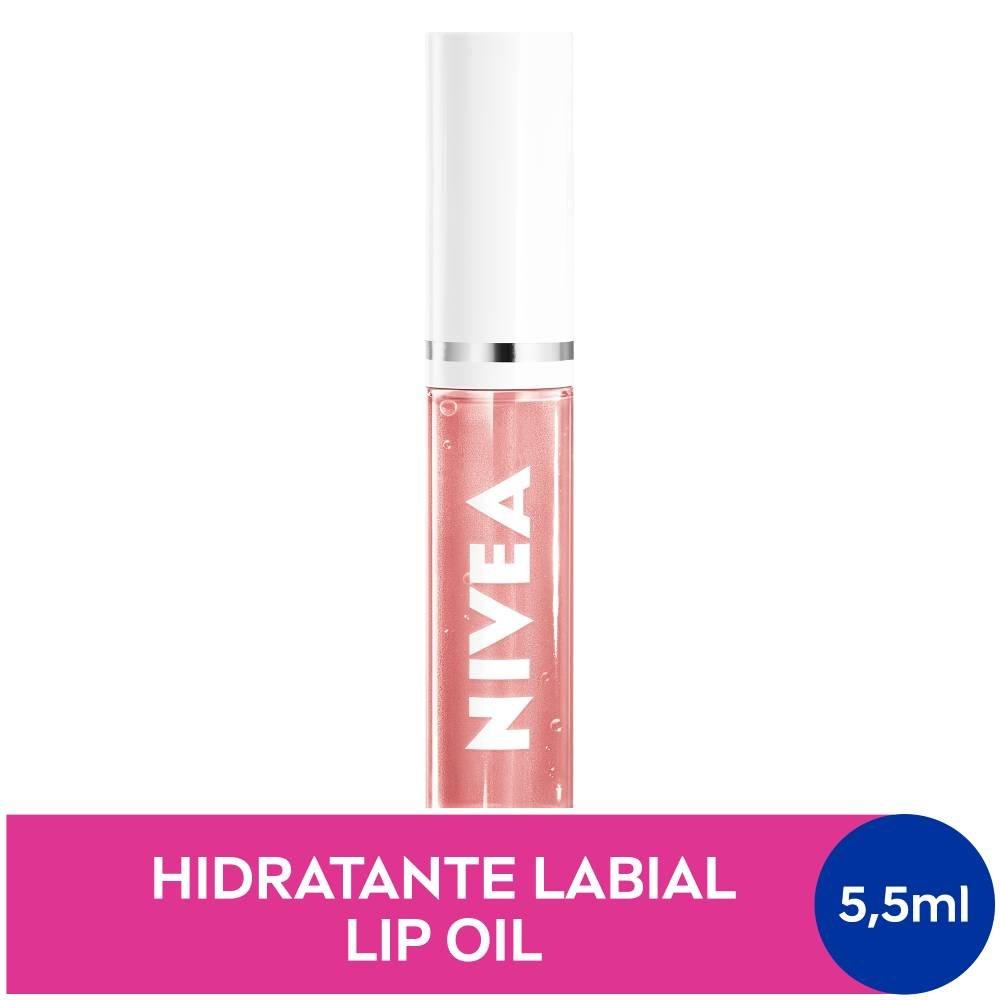 Hidratante Labial Nutritivo Nivea Lip Oil Brilho Rosé 5,5ml - 1