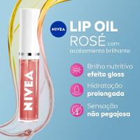 Hidratante Labial Nutritivo Nivea Lip Oil Brilho Rosé 5,5ml - 3