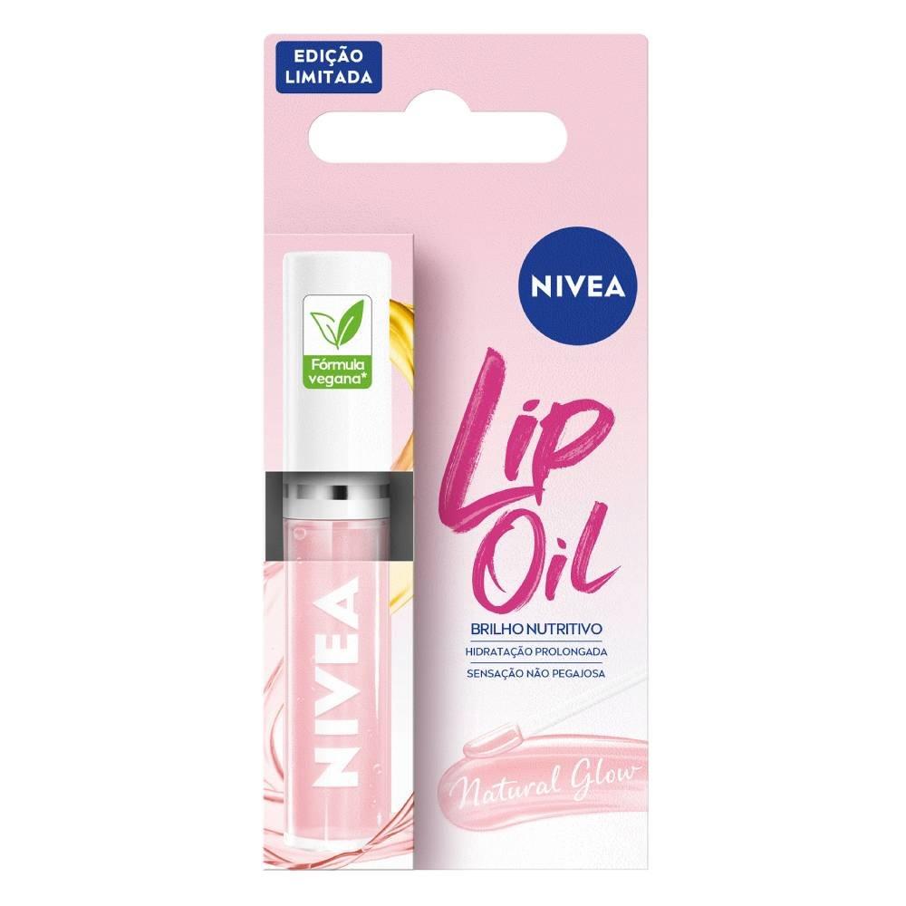 Hidratante Labial Nutritivo Nivea Lip Oil Natural Glow 5,5ml - 2
