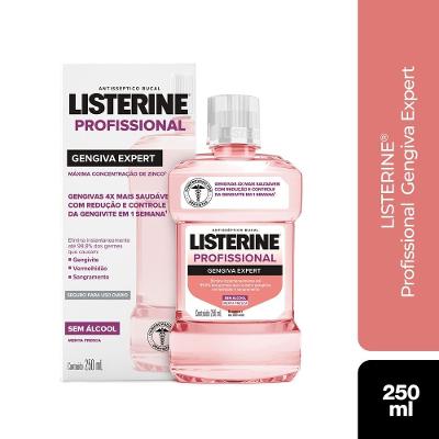 Enxaguante Bucal Listerine profissional Gengiva Expert 250ml