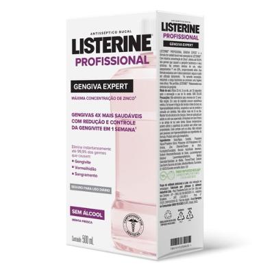 Enxaguante Bucal Listerine Profissional Gengiva Expert 500ml